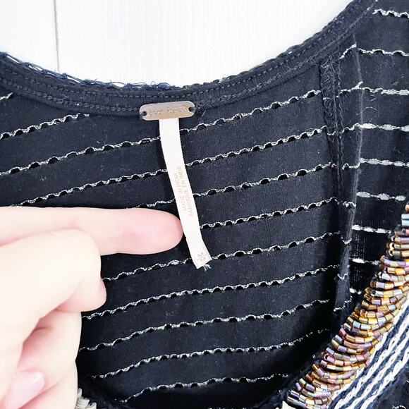 Free People Aztec Louie Beaded Tank Top - Picture 4 of 10